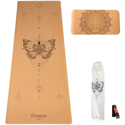 Yoga Set "Support": Kork-Yogamatte & Yoga-Pad