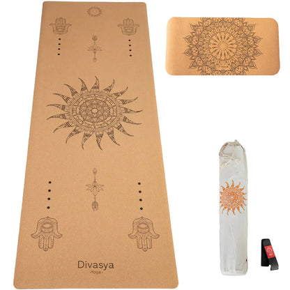 Yoga Set "Support": Kork-Yogamatte & Yoga-Pad