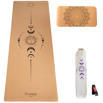 Yoga Set "Support": Kork-Yogamatte & Yoga-Pad