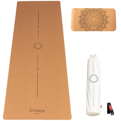 Yoga Set "Support": Kork-Yogamatte & Yoga-Pad
