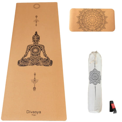 Yoga Set "Support": Kork-Yogamatte & Yoga-Pad
