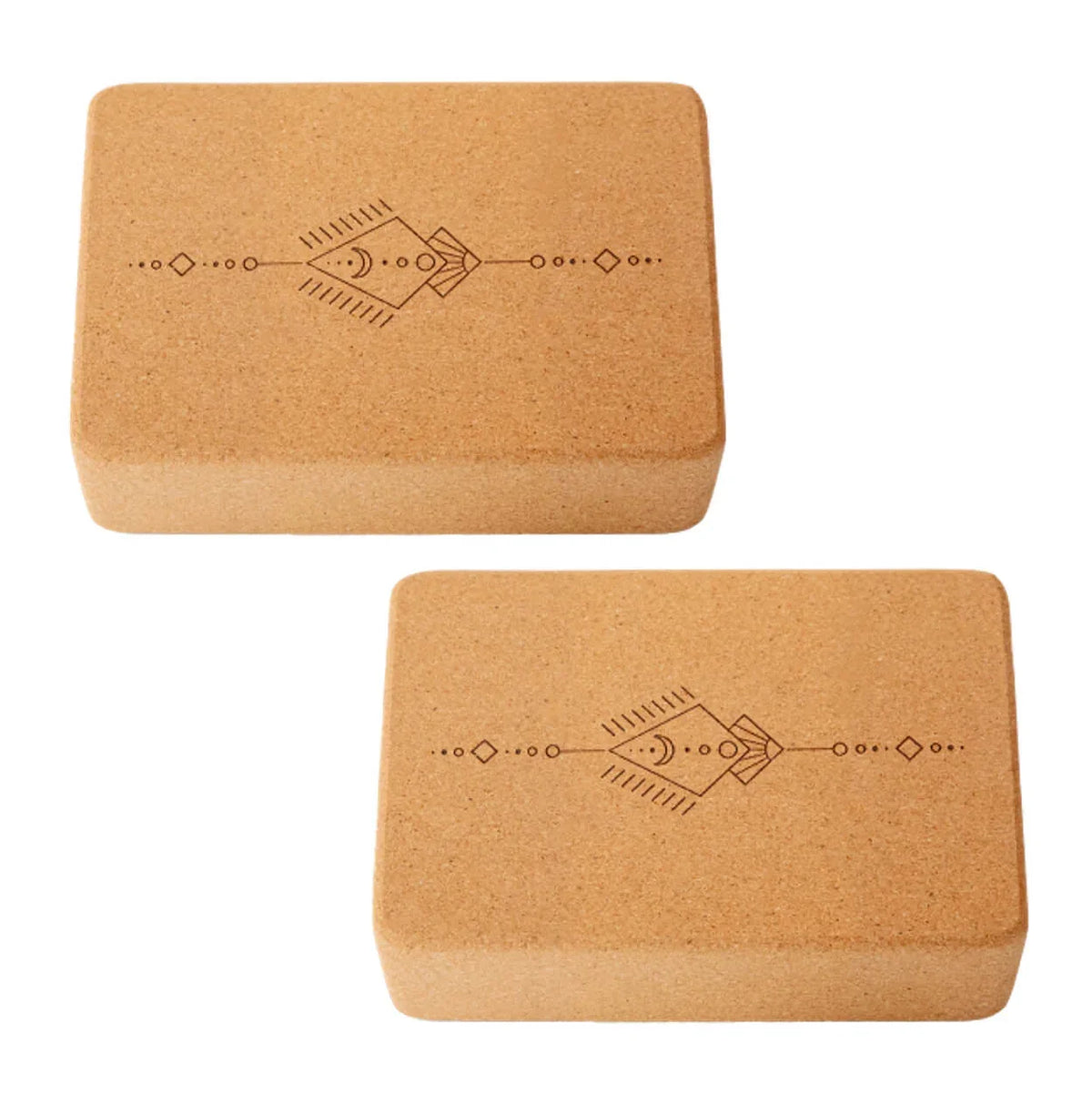 Yoga Set STARTER: Kork Yogamatte mit 2x Yogablock, Tragegurt, Schutzhülle