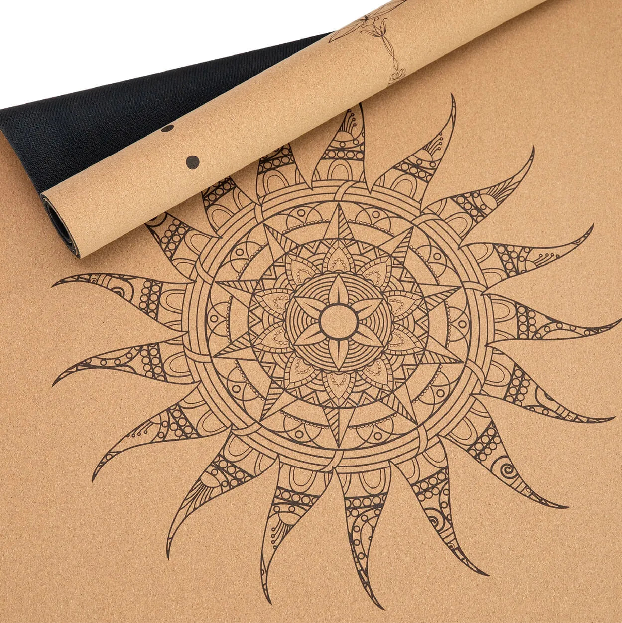 Yogamatte Kork: 100% natürlich | Portugal-Kork & Kautschuk | mit Schutzhülle