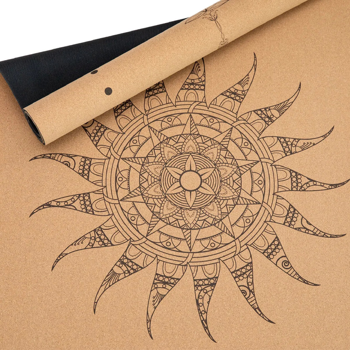 Yogamatte Kork: 100% natürlich | Portugal-Kork & Kautschuk | mit Schutzhülle