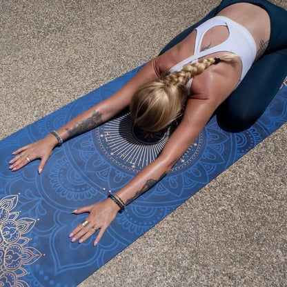 Nachhaltige Yogamatte aus Naturkautschuk & recycelter Mikrofaser Chakra