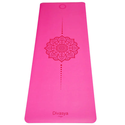 Yogamatte rutschfest | Kautschuk | 9 Yoga-Designs | DIVASYA®