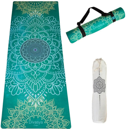 Nachhaltige Yogamatte aus Naturkautschuk & recycelter Mikrofaser Chakra