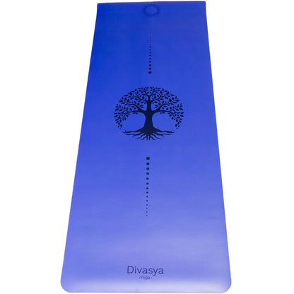 Yogamatte rutschfest | Kautschuk | 9 Yoga-Designs | DIVASYA®