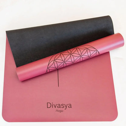 Yogamatte rutschfest | Kautschuk | 9 Yoga-Designs | DIVASYA®