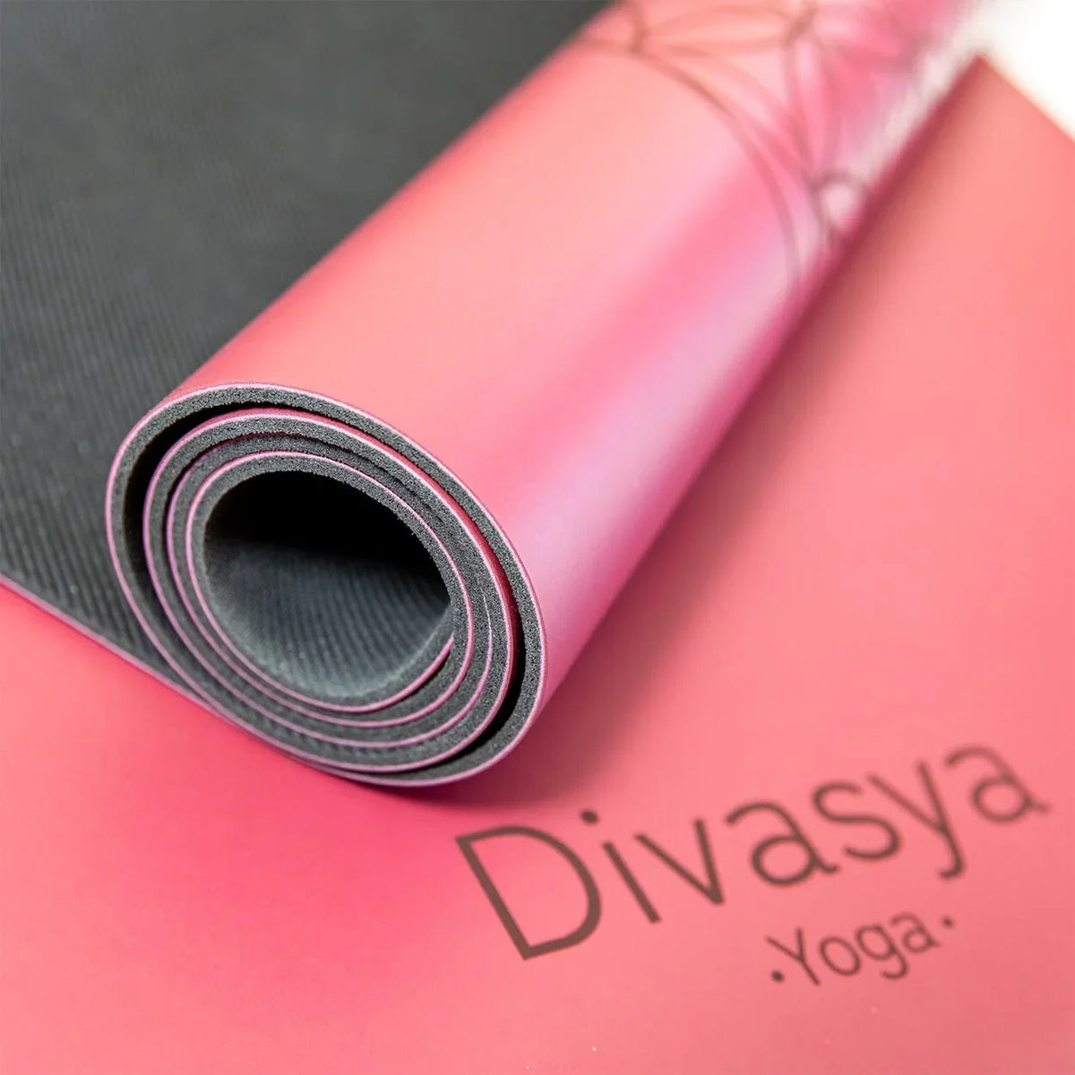 Yogamatte rutschfest | Kautschuk | 9 Yoga-Designs | DIVASYA®