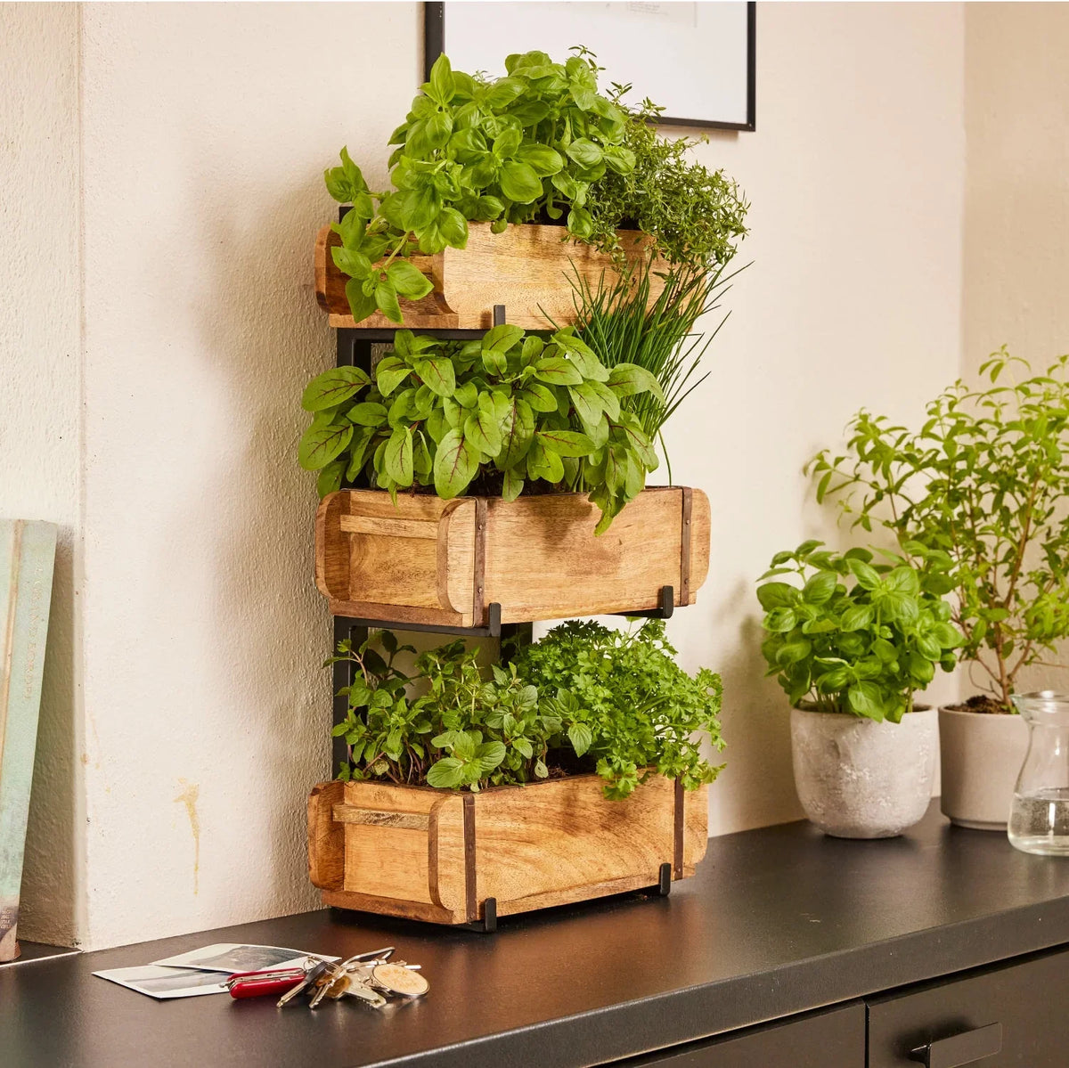 Set: 6 Ziegelformen mit 2 Ständern