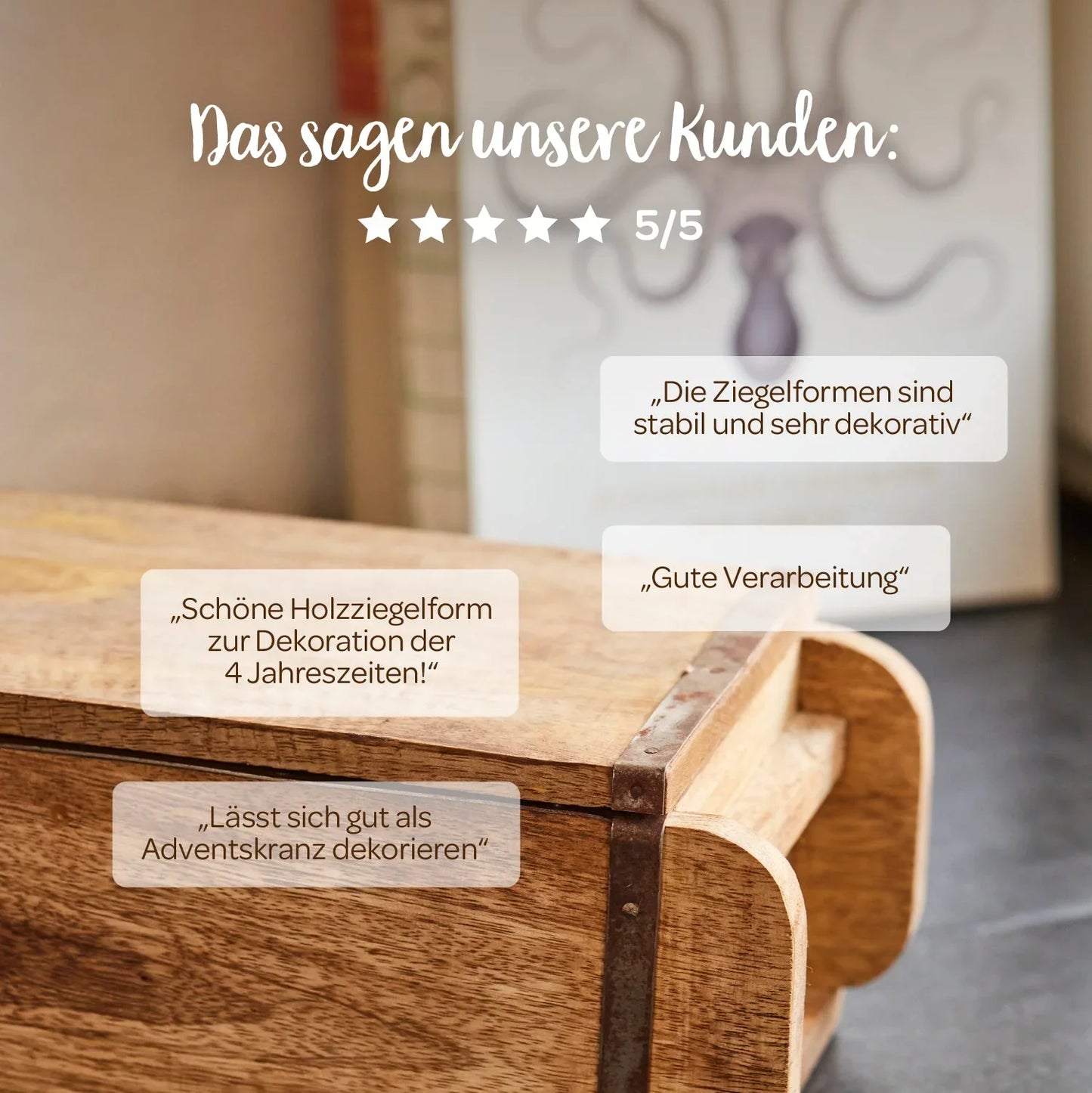 Lange Ziegelform mit 2 Fächern