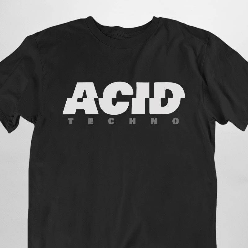 Acid Techno T-Shirt (weiß oder schwarz, unisex)