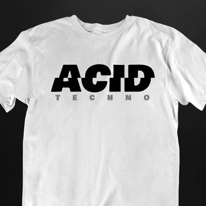 Acid Techno T-Shirt (weiß oder schwarz, unisex)