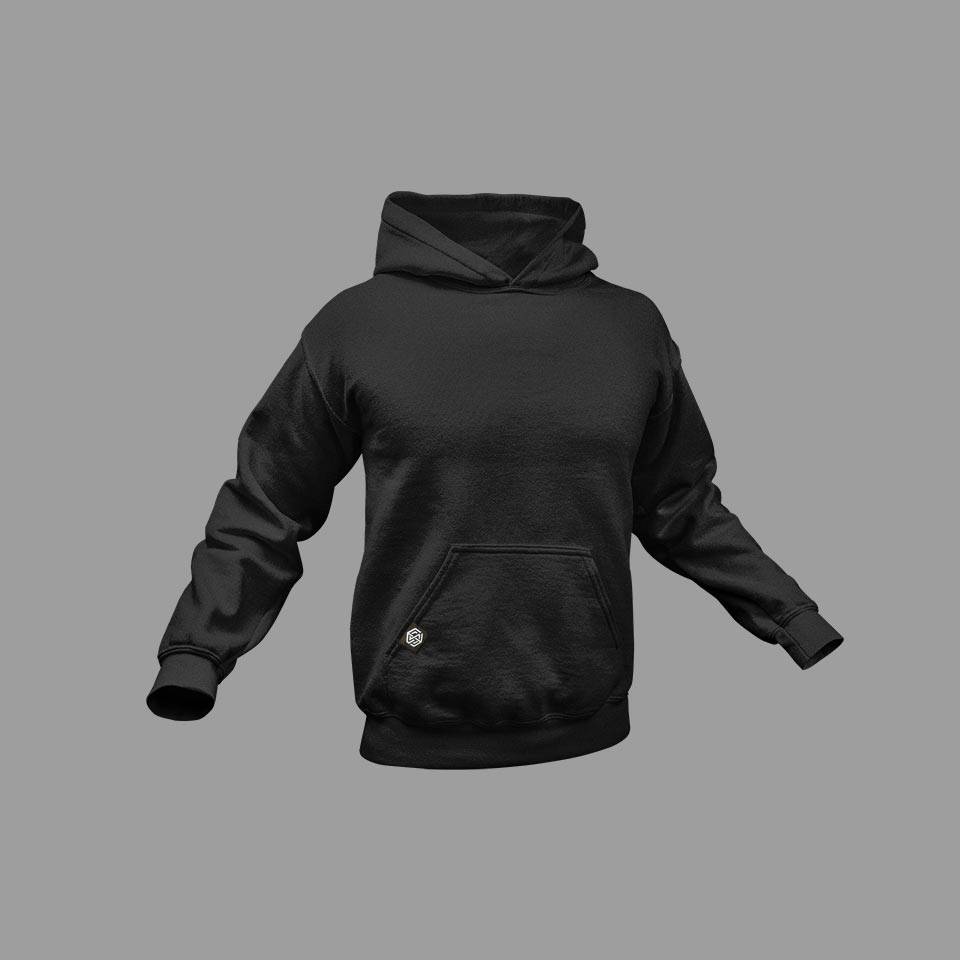Premium Basic Hoodie All Black Everything (unisex)