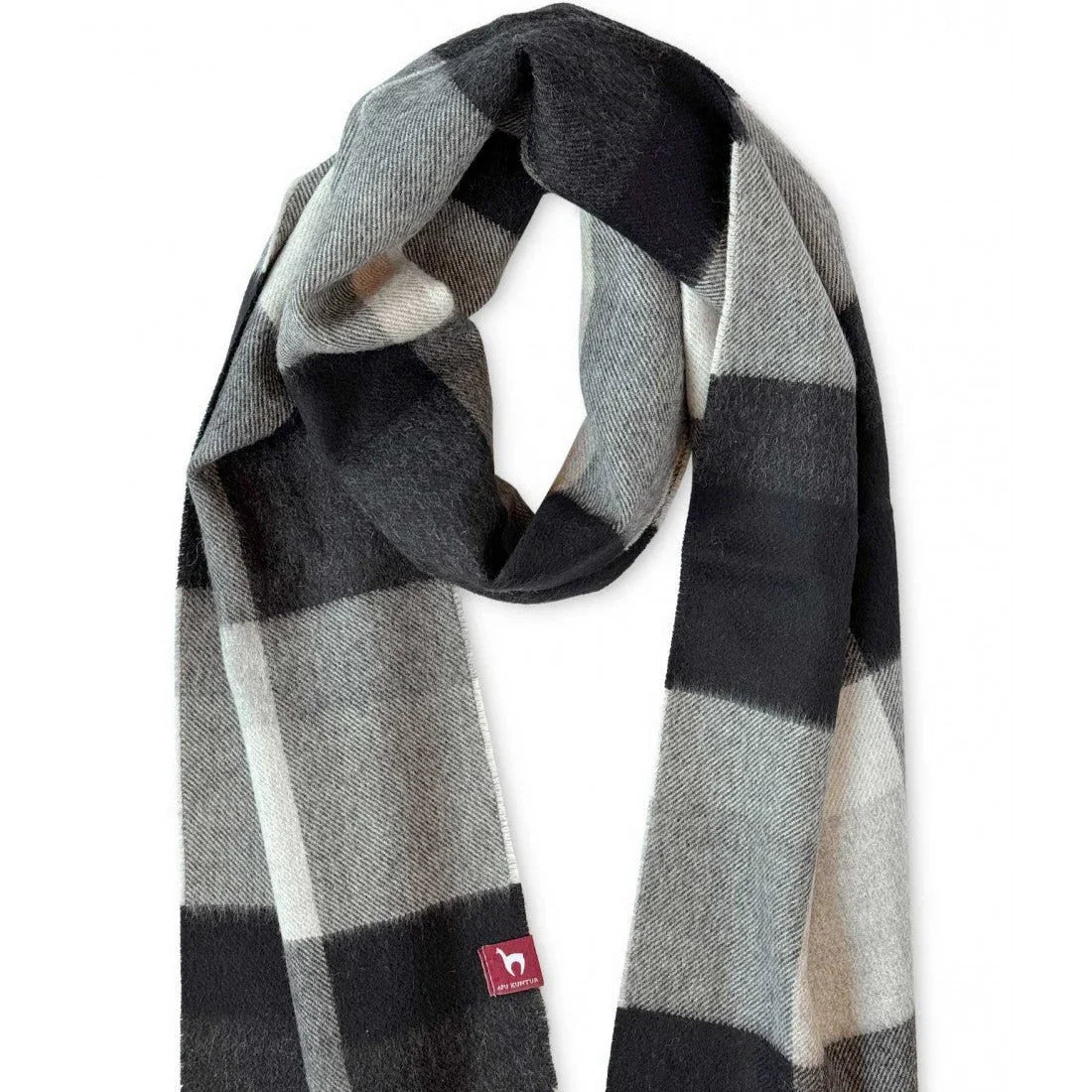 Apu Kuntur - 100% Baby Alpaka - Webschal - Cuadro