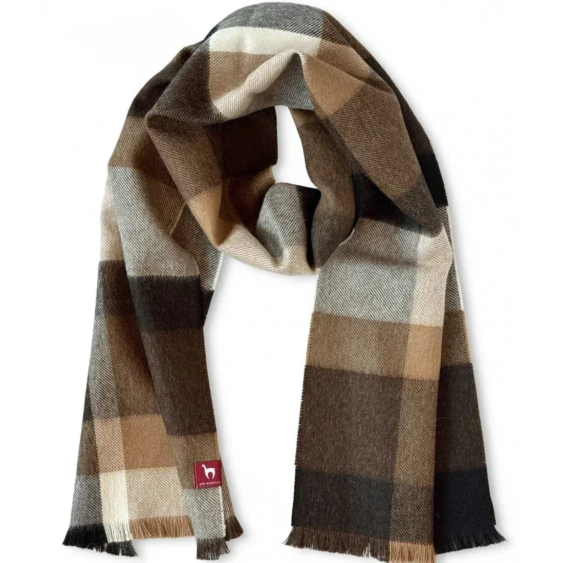 Apu Kuntur - 100% Baby Alpaka - Webschal - Cuadro