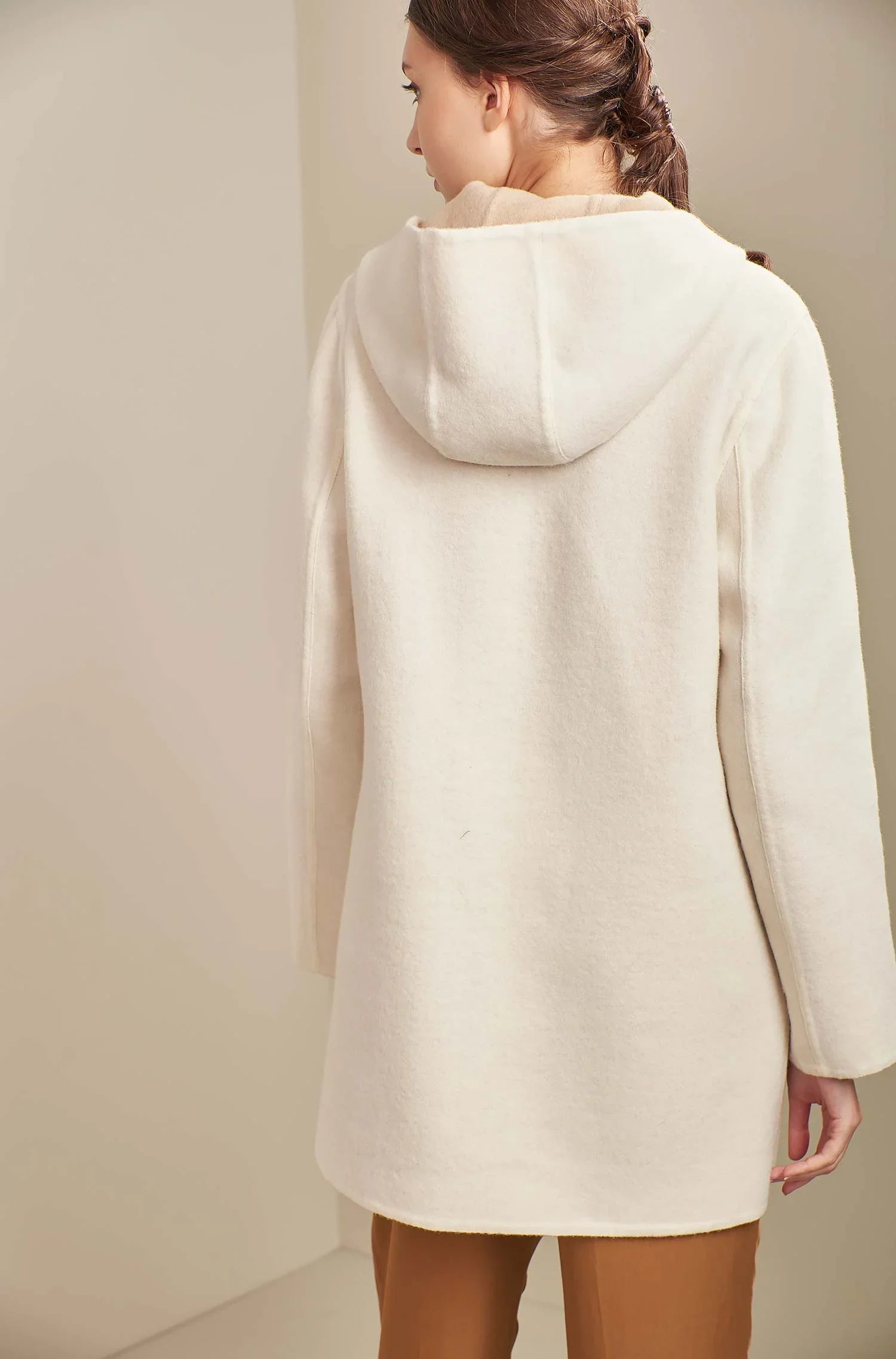 KUNA - Alpaka Wende-Mantel ANASTASIA – Zwei Mäntel in Einem