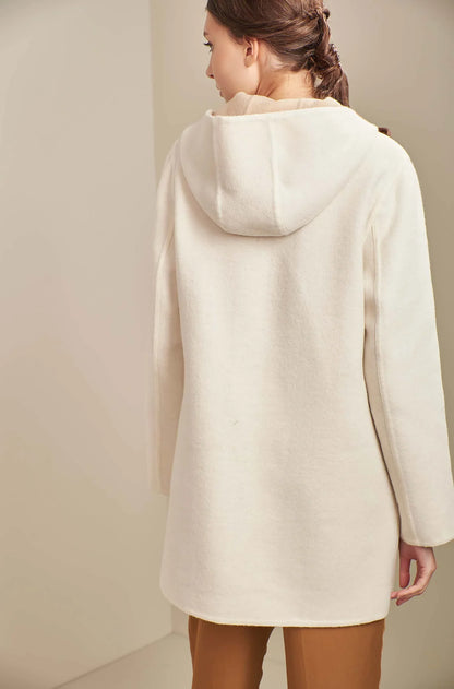 KUNA - Alpaka Wende-Mantel ANASTASIA – Zwei Mäntel in Einem