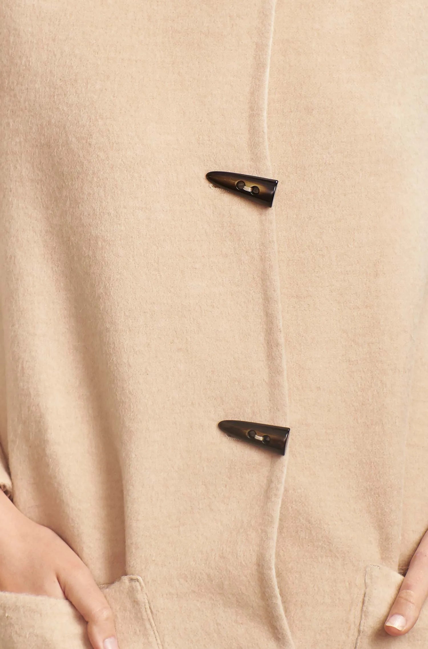 KUNA - Alpaka Wende-Mantel ANASTASIA – Zwei Mäntel in Einem