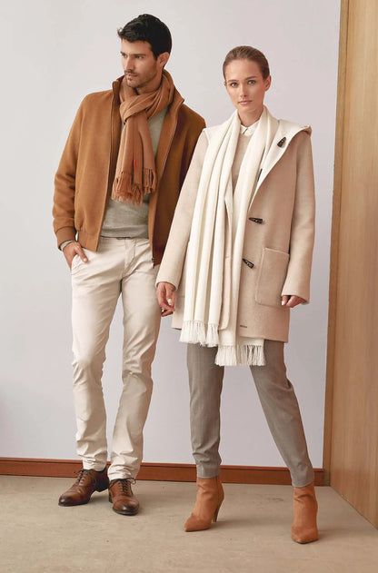 KUNA - Alpaka Wende-Mantel ANASTASIA – Zwei Mäntel in Einem