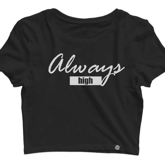 Always High Crop Top (schwarz)