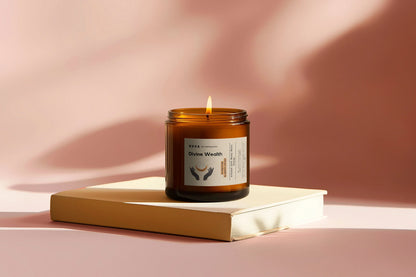 Divine Wealth, Handcrafted Soy Candle