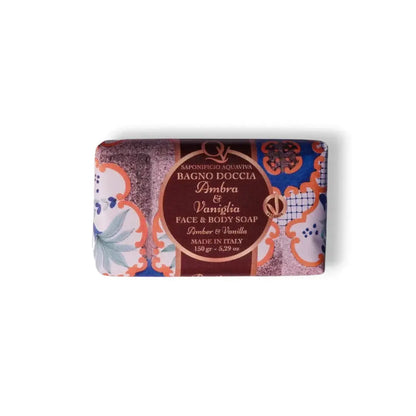 Saponifico Aquaviva Ambra & Vaniglia Face & Body Soap - BLACK ELIXIR - Maison de Parfum