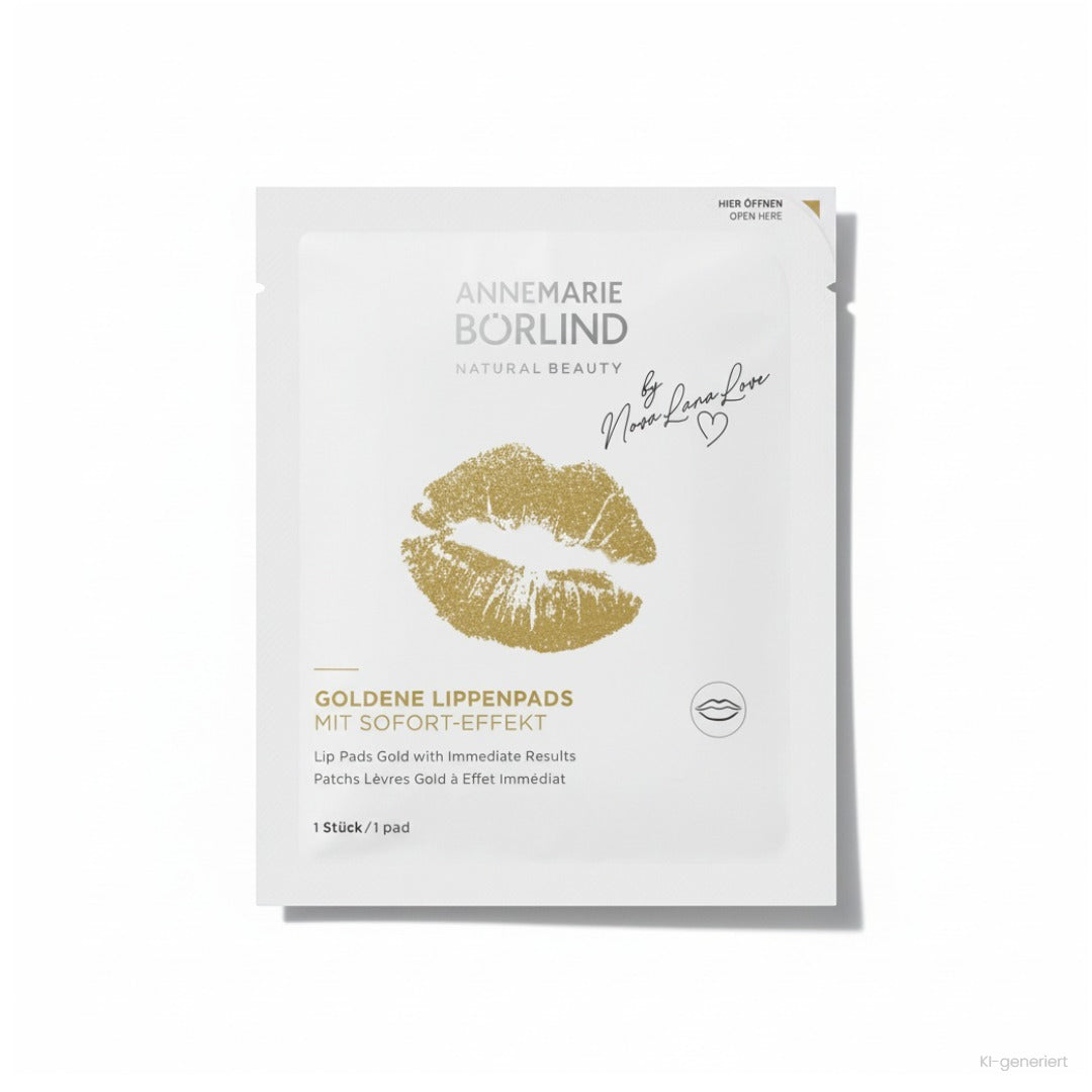 Annemarie Börlind Goldene Lippenpads mit Sofort-Effekt, Verpackung