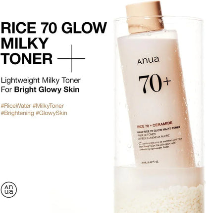Anua Rice 70 Glow Milky Toner 250ml Gesichtswasser