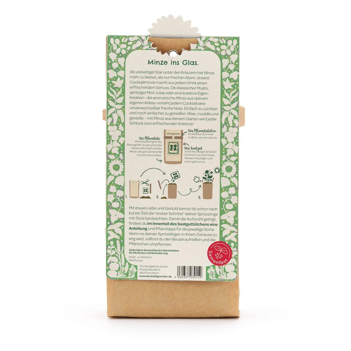 Anzuchtset – Minigarten Cocktail Minze