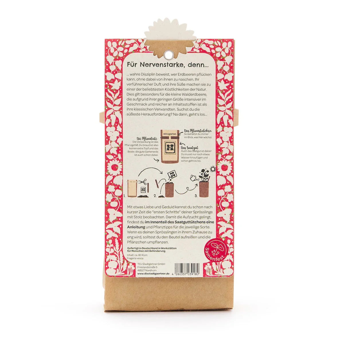 Anzuchtset – Minigarten Erdbeeren