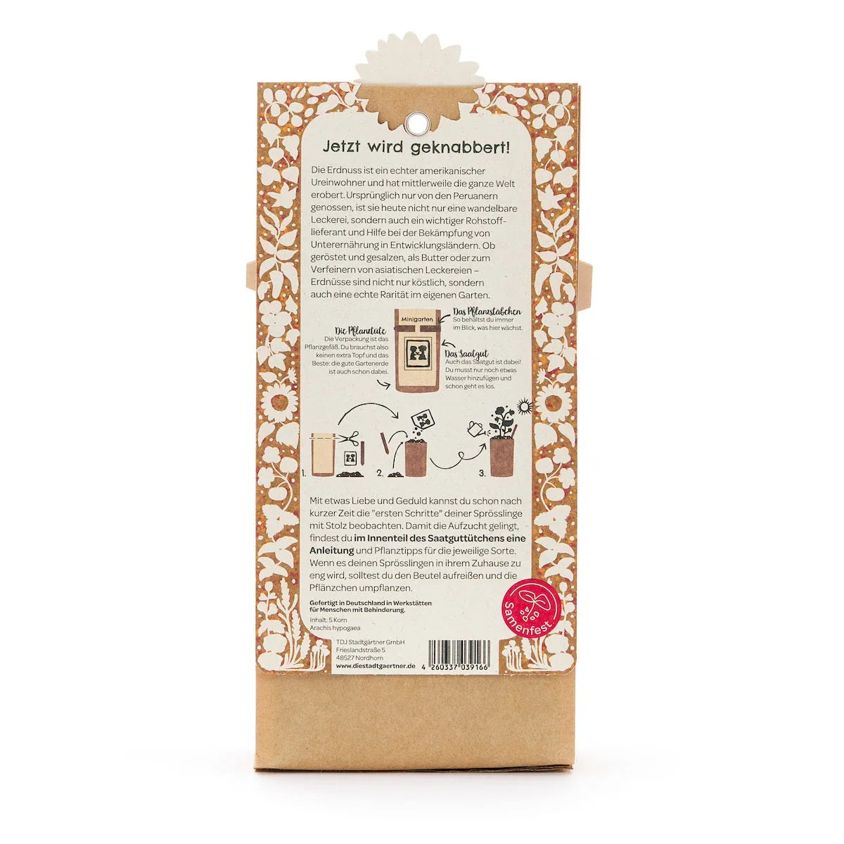 Anzuchtset – Minigarten Erdnuss