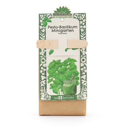 Anzuchtset – Minigarten BIO-Basilikum