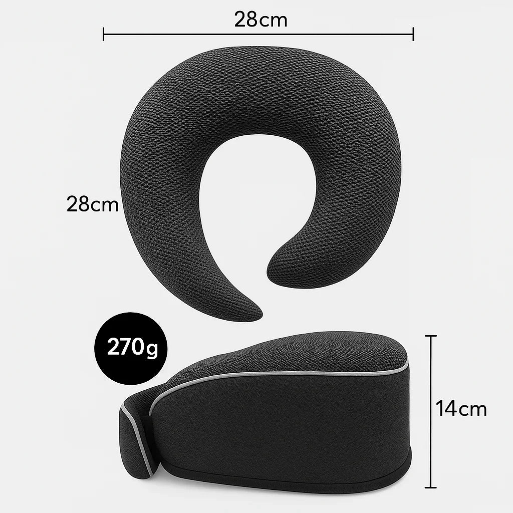 Nackenkissen für erholsamen Schlaf nach der Haartransplantation – kompakt, komfortabel & ideal für Reisen