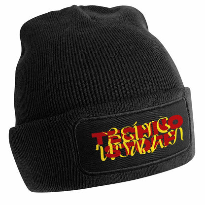 Being Human 'Stripe' recycled Beanie (schwarz)