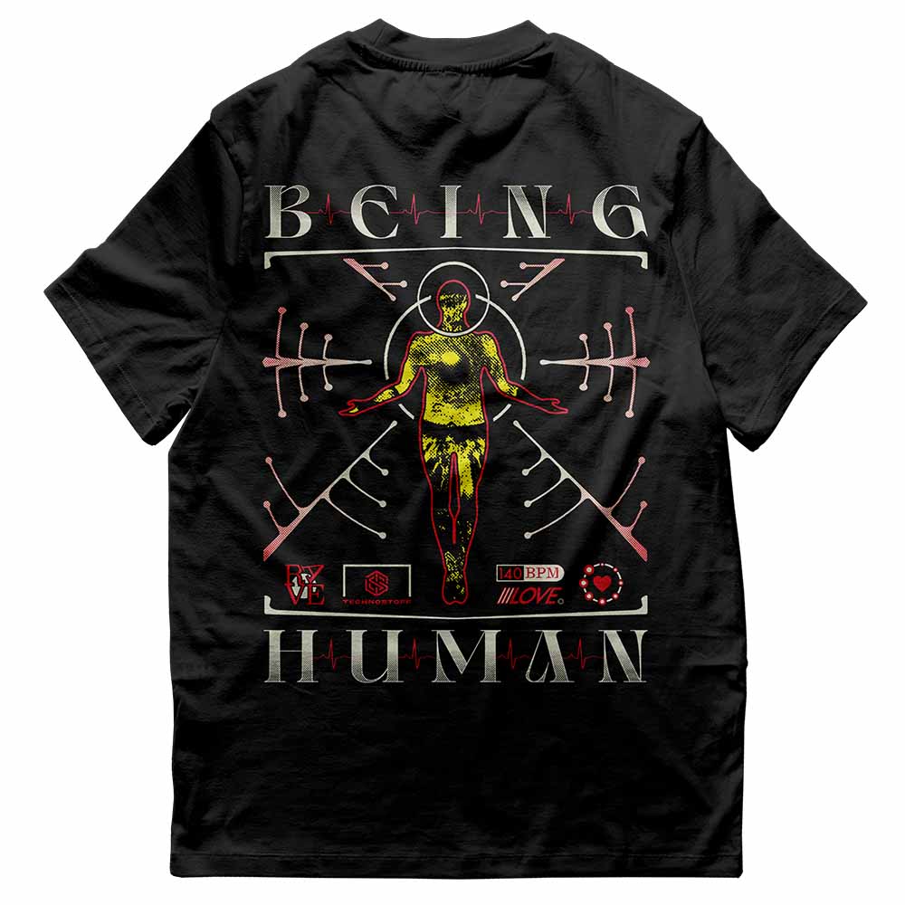 Being Human T-Shirt (unisex, schwarz)