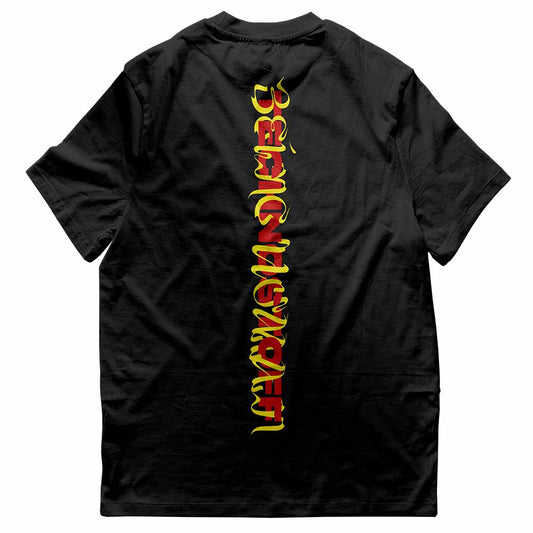 Being Human 'Stripe' T-Shirt (unisex, schwarz)