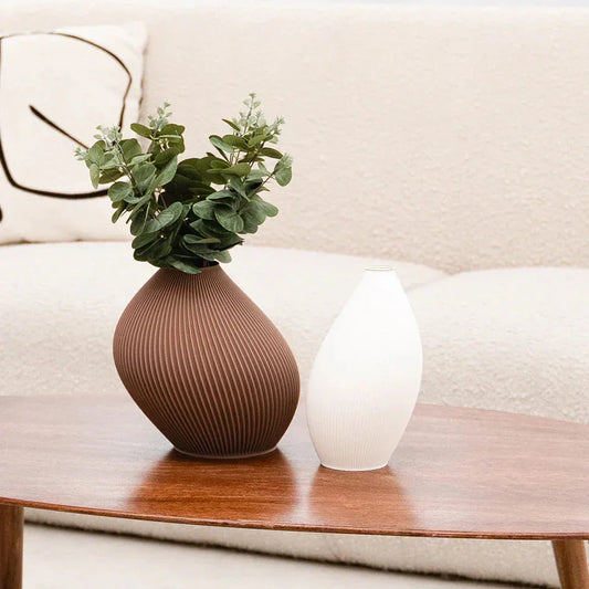 recozy - Bent - Vase - Hazel Brown