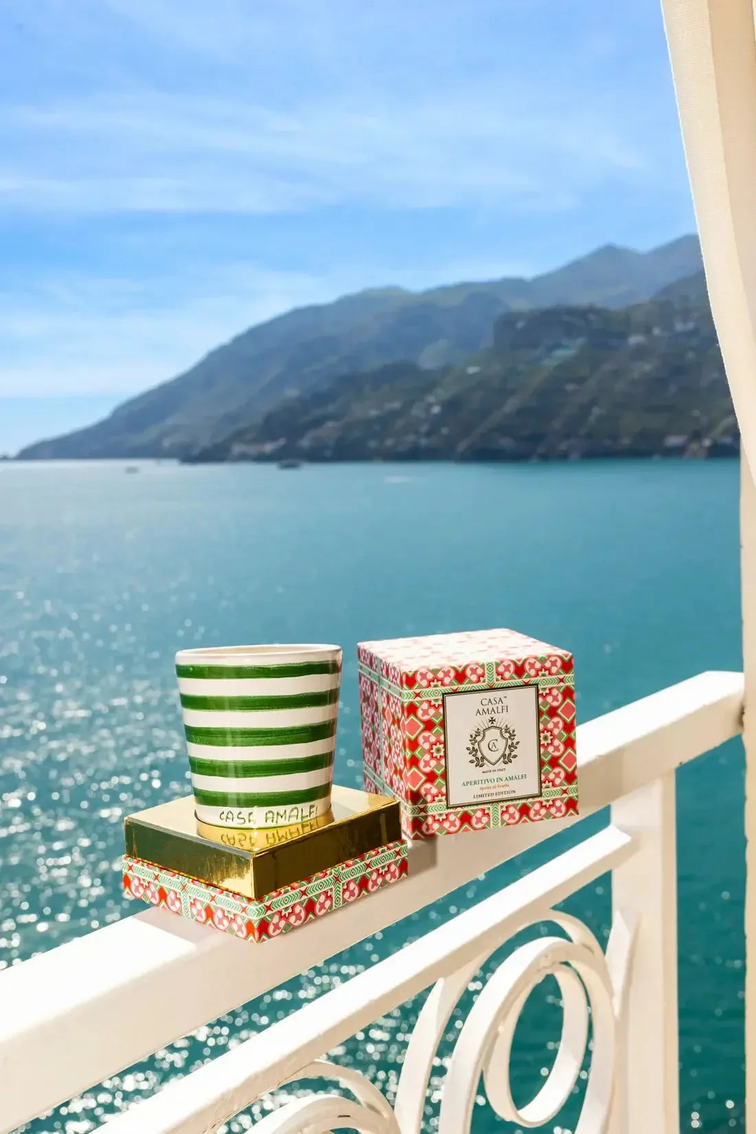 CASA AMALFI APERITIVO IN AMALFI HAND PAINTED CANDLE - Spritz Di Frutta CASA AMALFI