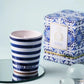 CASA AMALFI BLUE GROTTO HAND PAINTED CANDLE - Fresh Acqua Marine - BLACK ELIXIR - Maison de Parfum