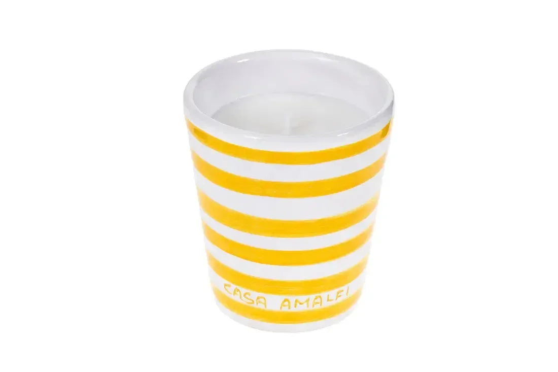 CASA AMALFI BUONGIORNO POSITANO HAND PAINTED CANDLE - Lemon Basil &amp; Mandarin CASA AMALFI