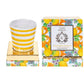 CASA AMALFI BUONGIORNO POSITANO HAND PAINTED CANDLE - Lemon Basil & Mandarin - BLACK ELIXIR - Maison de Parfum