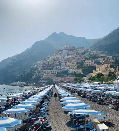 CASA AMALFI BUONGIORNO POSITANO HAND PAINTED CANDLE - Lemon Basil & Mandarin - BLACK ELIXIR - Maison de Parfum
