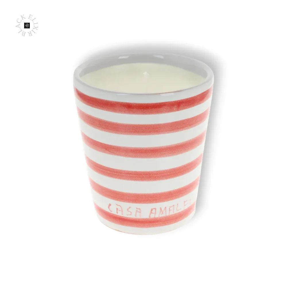 CASA AMALFI SUNDAY IN NAPOLI HAND PAINTED CANDLE - Tomato Leaf & Magnolia