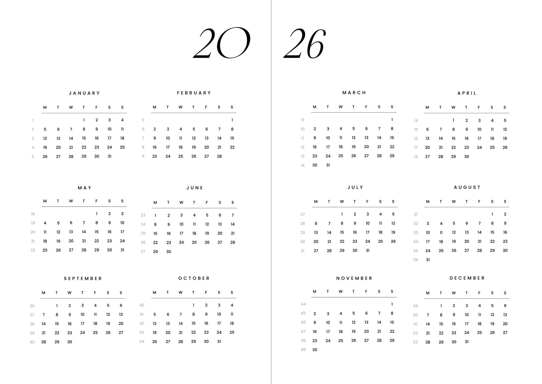 Cozy Publishing - Gemütlicher Planer 2026 | Nachthimmel – „Ziele nach dem Mond, Liebling“ | Kalender