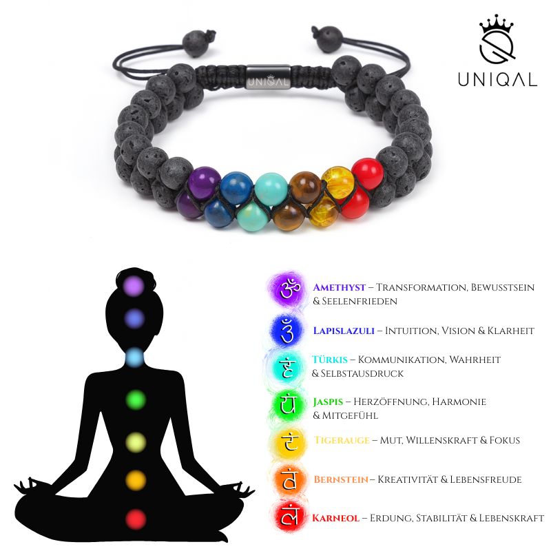 PERLENARMBAND CHAKRA MIX 6MM