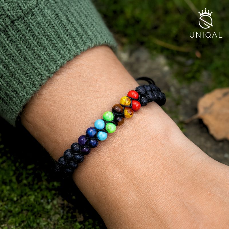 PERLENARMBAND CHAKRA MIX 6MM