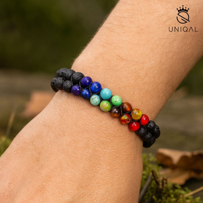 PERLENARMBAND CHAKRA MIX 6MM
