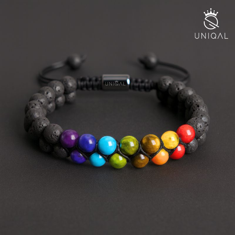 PERLENARMBAND CHAKRA MIX 6MM